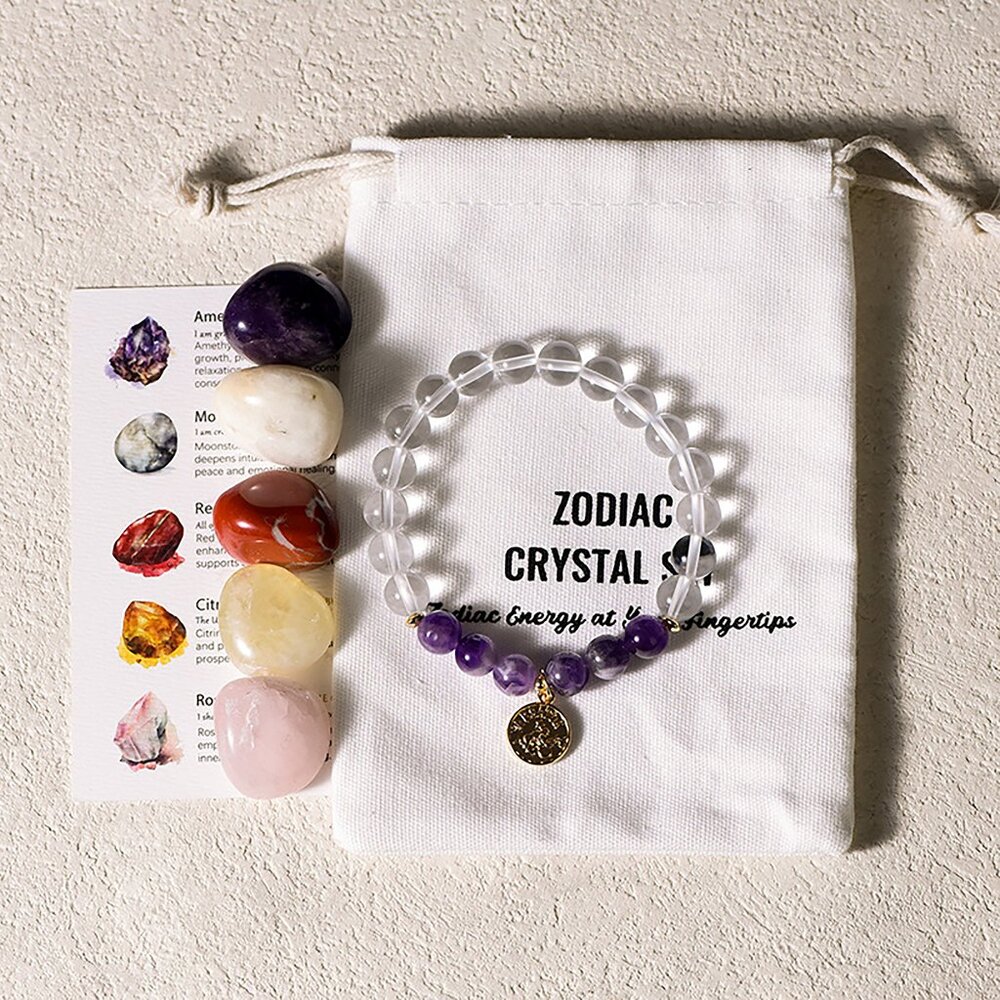 Healing Crystal Chakra Bracelet for Women Men